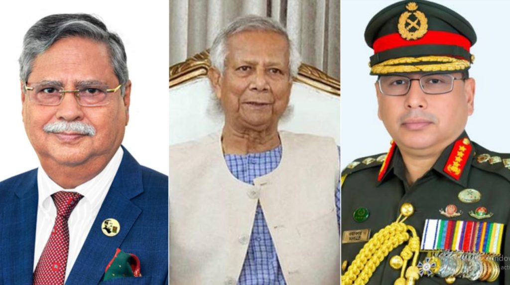 সেনাপ্রধানের সাক্ষাৎ রাষ্ট্রপতি ও প্রধান উপদেষ্টার সঙ্গে