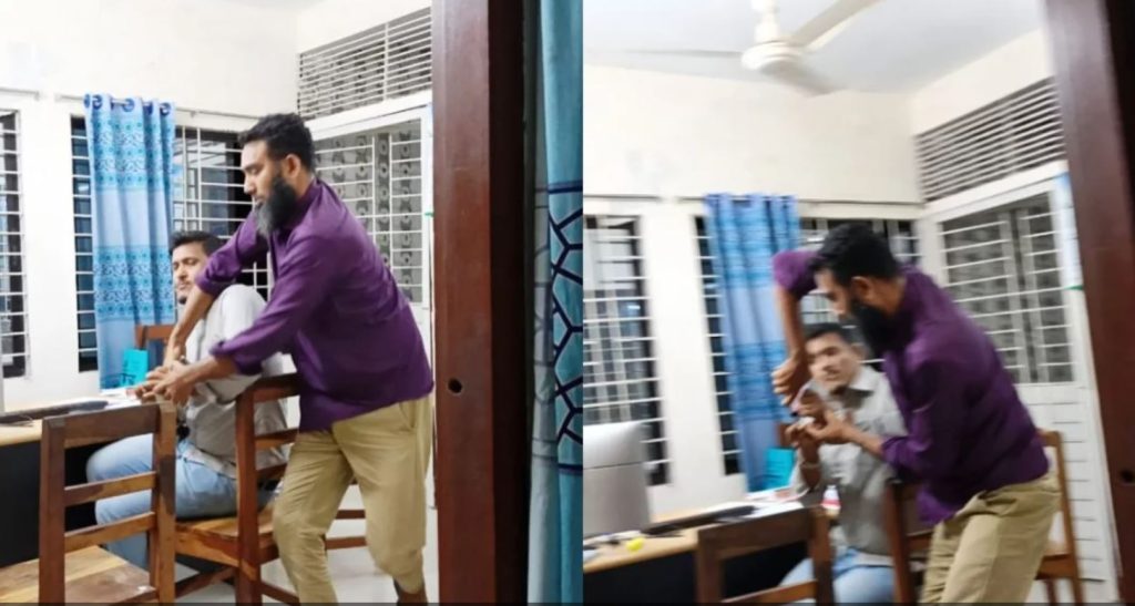 সংবাদকর্মীর মোবাইল ছিনিয়ে নিলেন ইউনিয়ন ভূমি কর্মকর্তা