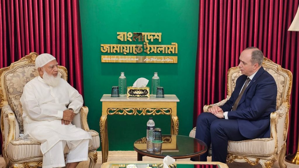 আমীরে জামায়াত ডা. শফিকুর রহমান-এর সঙ্গে কসোভোর রাষ্ট্রদূতের সৌজন্য সাক্ষাৎ