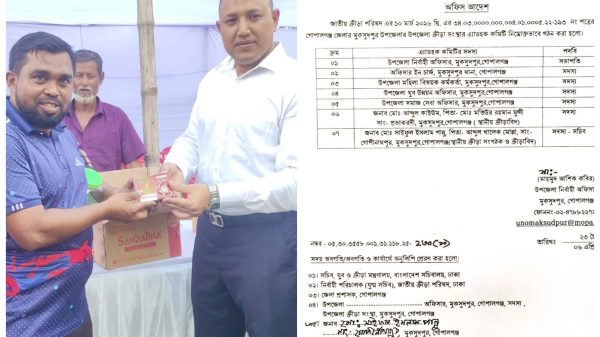 উপজেলা নির্বাহী কর্মকর্তা সভাপতি, সদস্য-সচিব মোঃ সাইফুল ইসলাম পান্নু