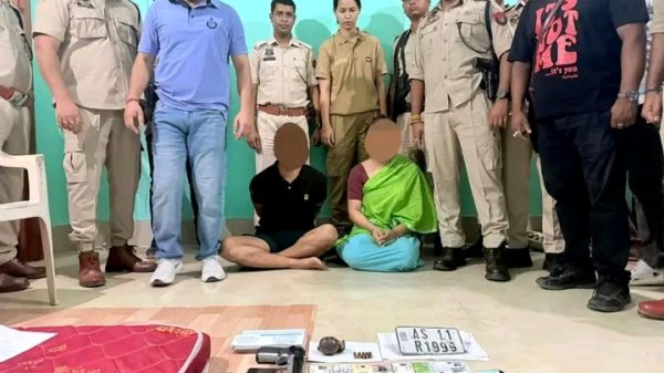 শিলচরে পিস্তল গ্রেনেড সহ গ্রেফতার মণিপুরের দম্পতি 